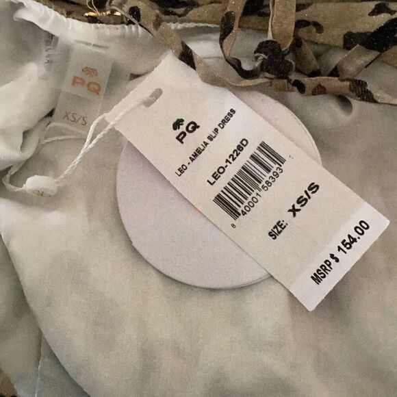 New. PQ leopard midi dress/coverup. XS/S. Retails 154 - Picture 10 of 10